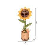 3D Wooden Flower-Sunflower