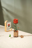 3D Wooden Flower-Red Rose