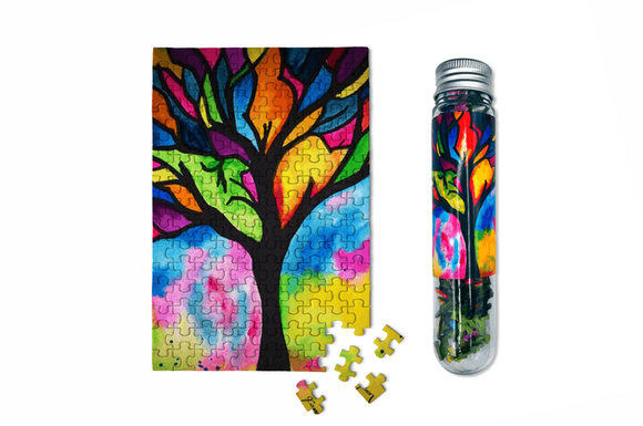 MicroPuzzle-Stained Glass Tree